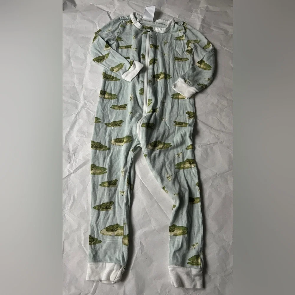 Milkbarn Zippered Bamboo Romper 12-18months Frog Print